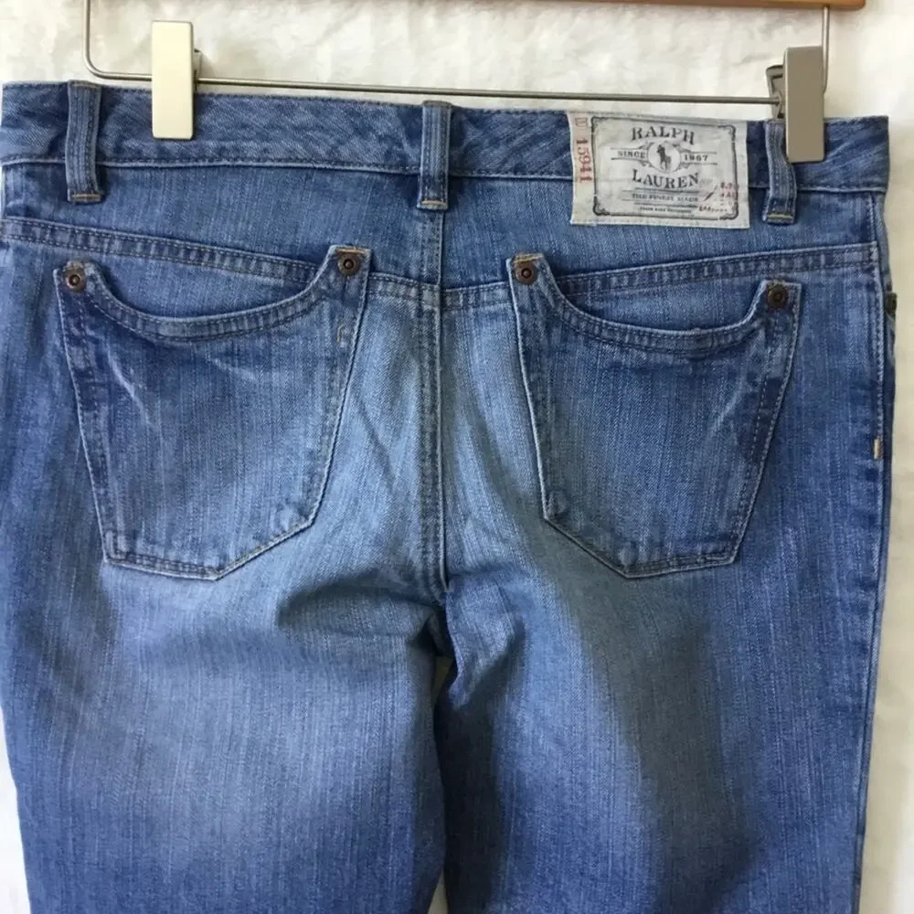 Ralph Lauren Girl Blue Straight Legs Jeans
